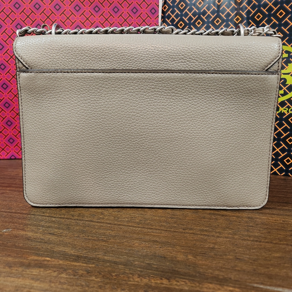 NWT - Tory Burch Britten Shoulder Bag Gray - Picture 5 of 11